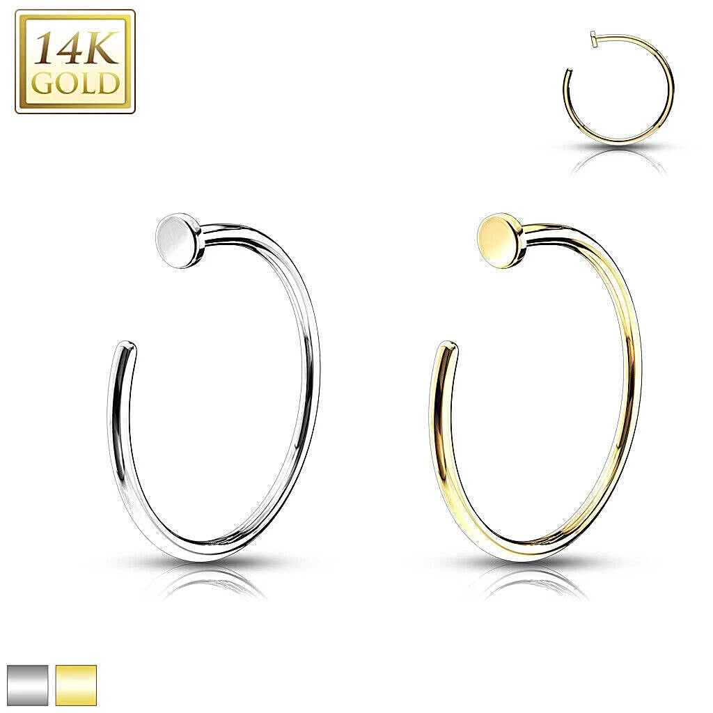14KT Gold 14kt Gold Nose Hoop