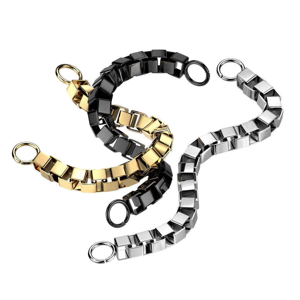316L Surgical Steel 316L Stainless Steel Connector Box Chain