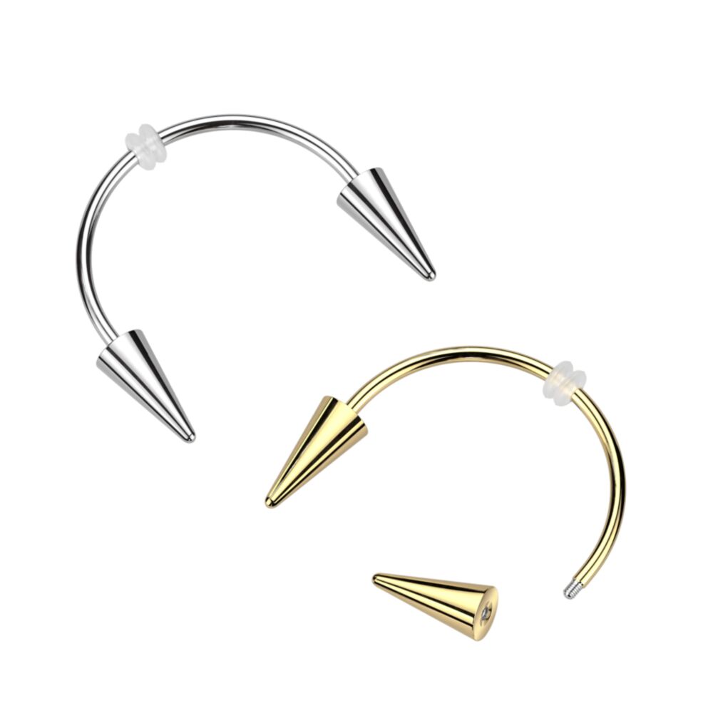 316L Surgical Steel 316L Surgical Stainless Steel Smiley Vampire Fangs...