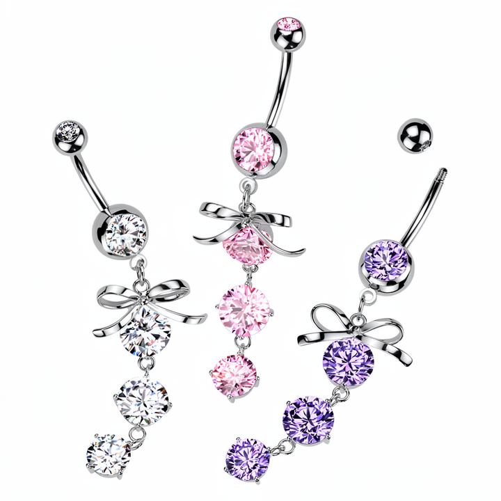 316L Surgical Steel 316L Surgical Steel Ribbon With Cascading Droplets...
