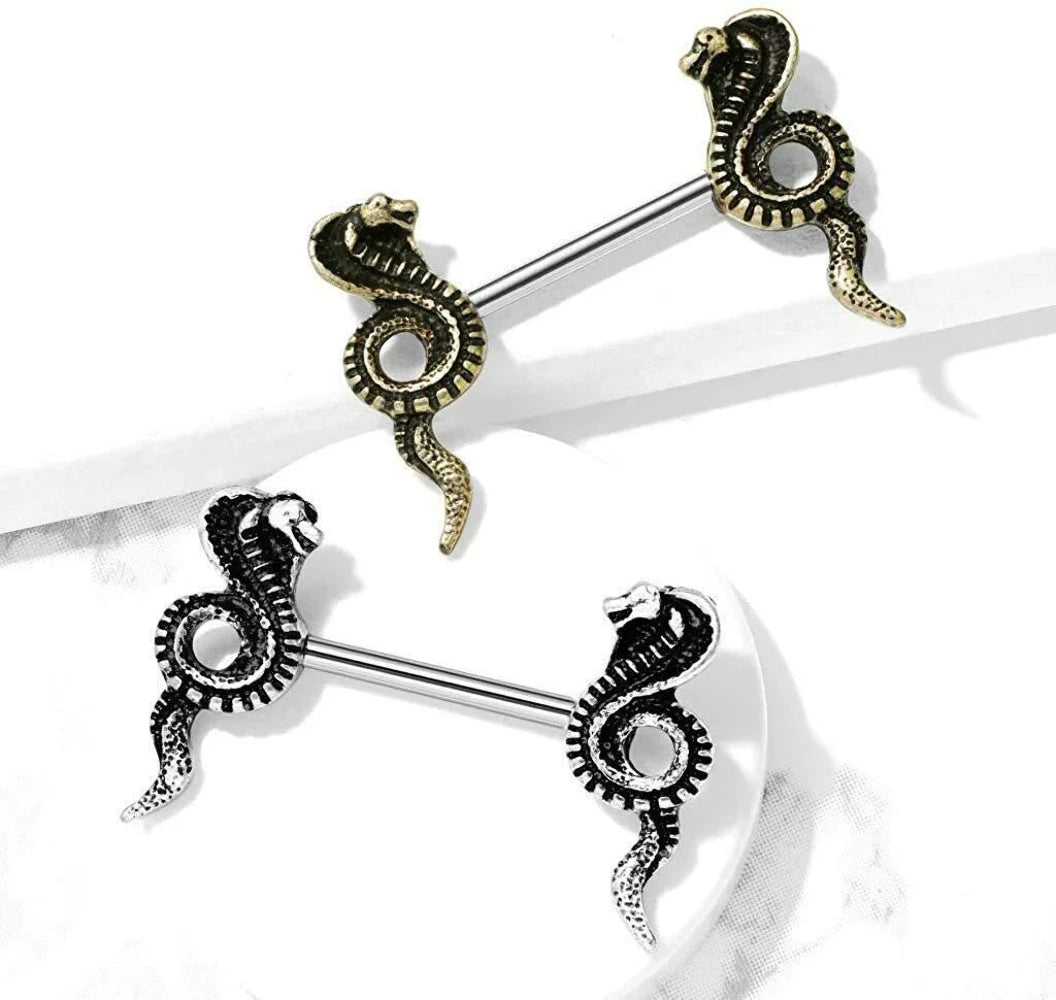 316L Surgical Steel Cobra Ends 316L Surgical Steel Barbell Nipple Rings