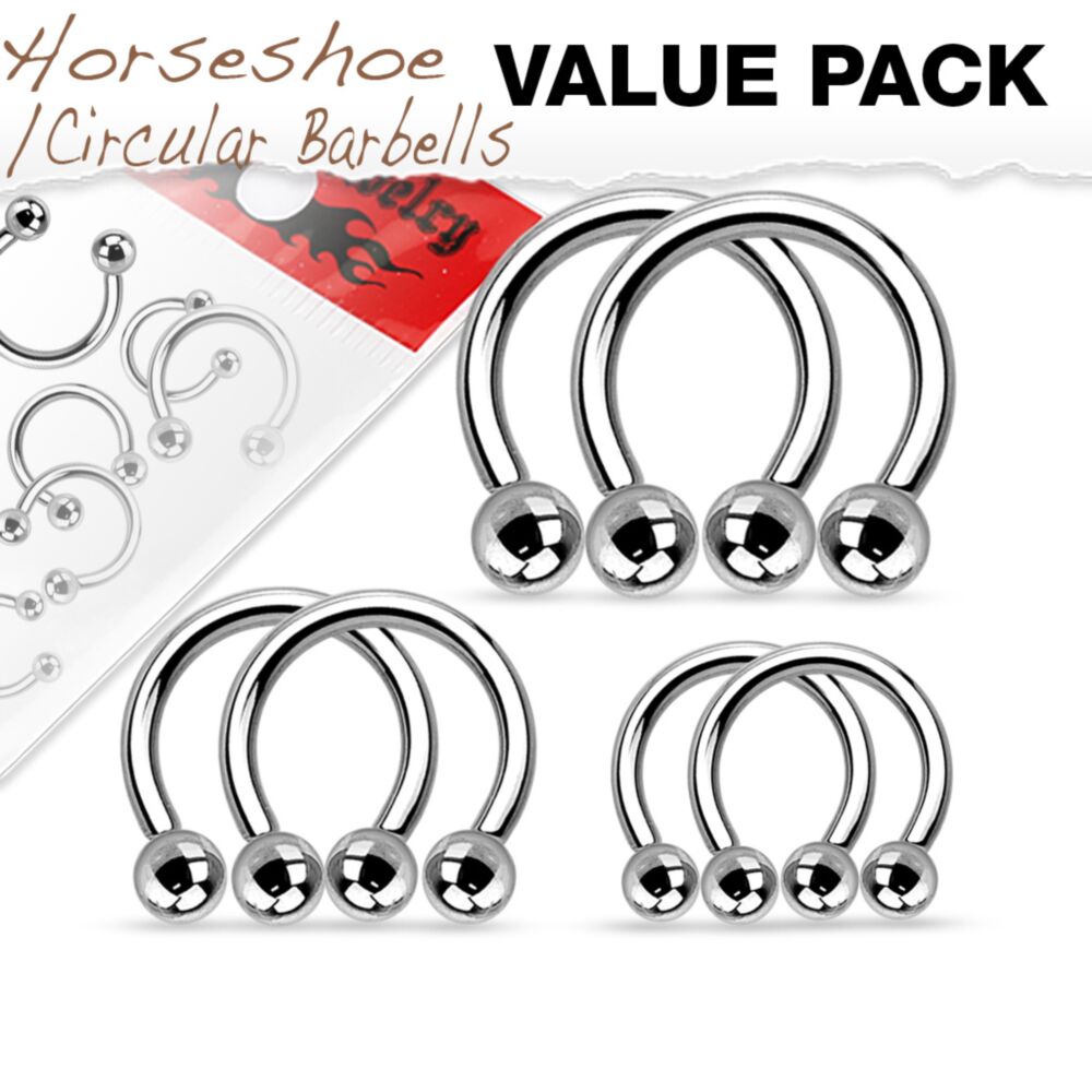 316L Surgical Steel Horseshoes