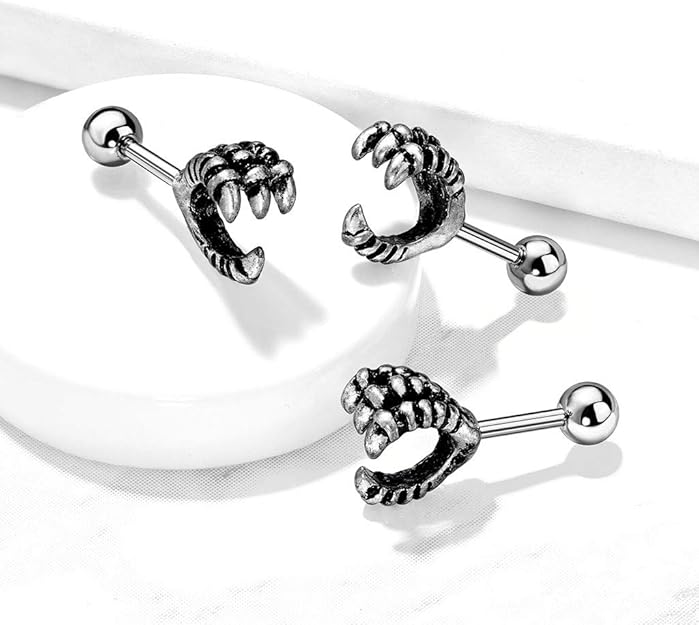 316L Surgical Steel Eagle Claw 316L Surgical Steel Cartilage, Tragus...