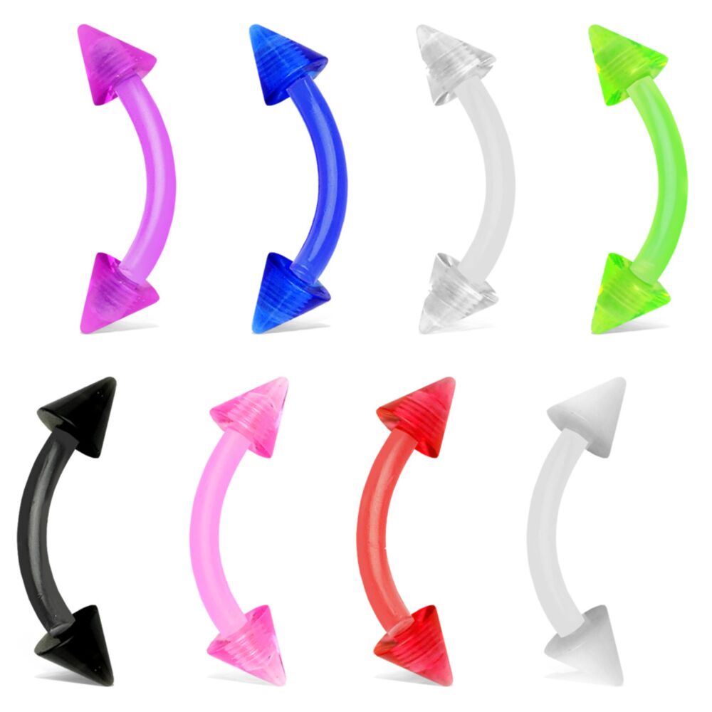 Acrylic Spikes Flexible Eyebrow Curve