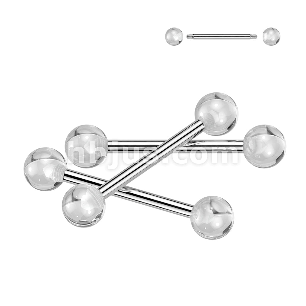 24 Pc Assorted Pack of 316L Externally Threaded Barbells With UV Acrylic Balls - Image 4