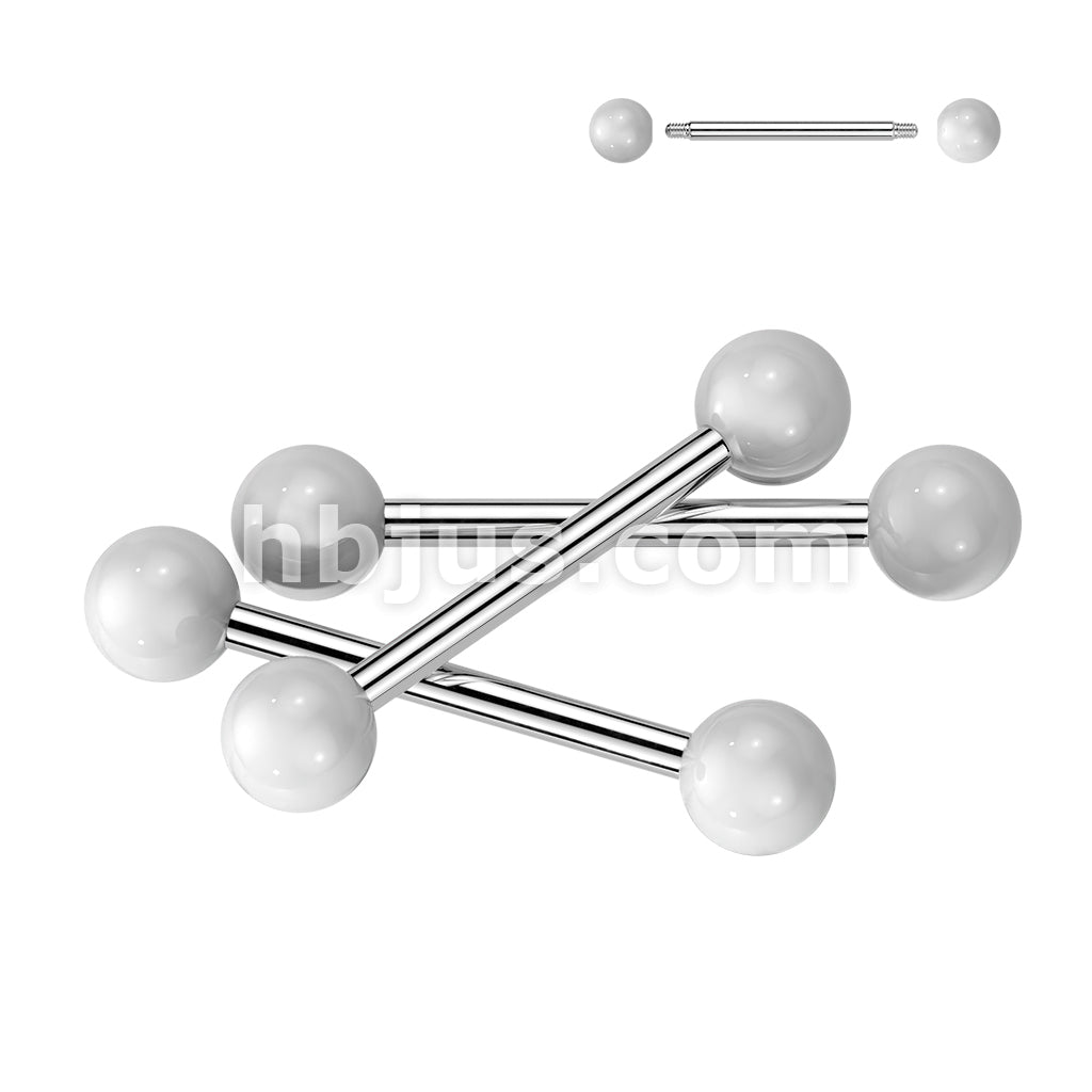 24 Pc Assorted Pack of 316L Externally Threaded Barbells With UV Acrylic Balls - Image 9