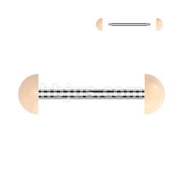 316L Surgical Steel 316L Surgical Steel Barbells With Acrylic Dome Ends - Image 4