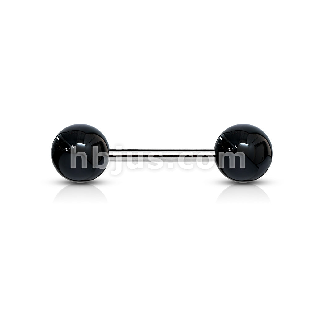 316L Surgical Steel Solid Colored Acrylic Ball 316L Surgical Steel Barbell - Image 5