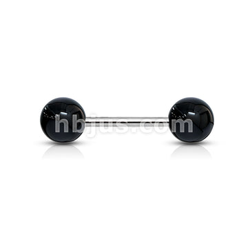 316L Surgical Steel Solid Colored Acrylic Ball 316L Surgical Steel Barbell - Image 5