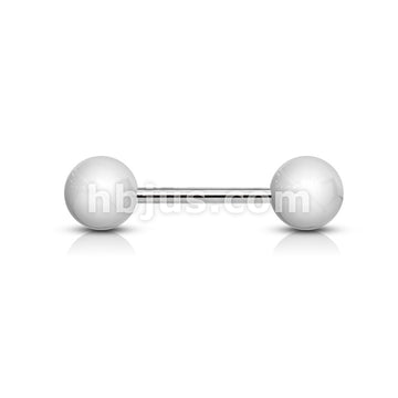 316L Surgical Steel Solid Colored Acrylic Ball 316L Surgical Steel Barbell - Image 9