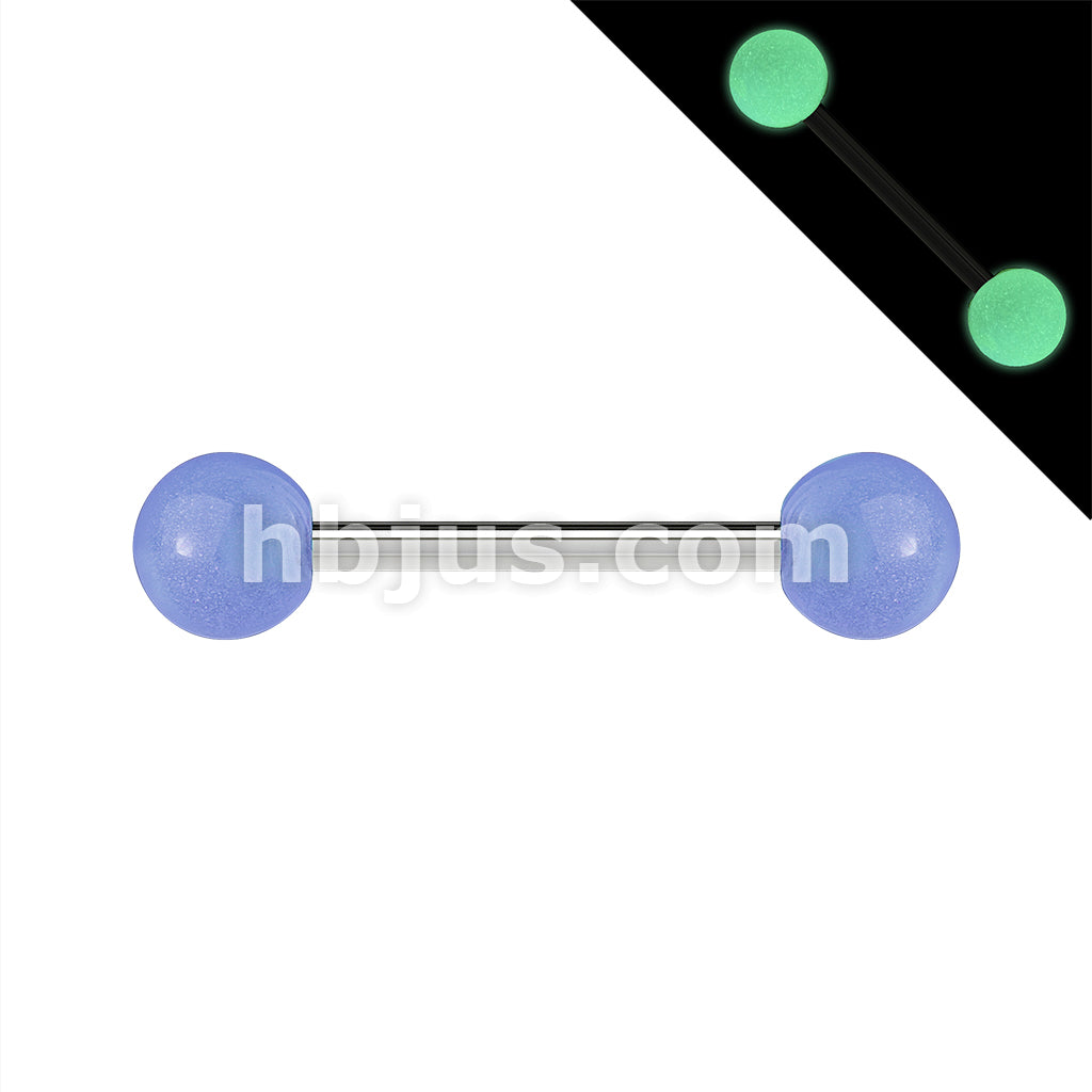 Glow In The Dark Ball 316L Surgical Stainless Steel Barbell - Image 3