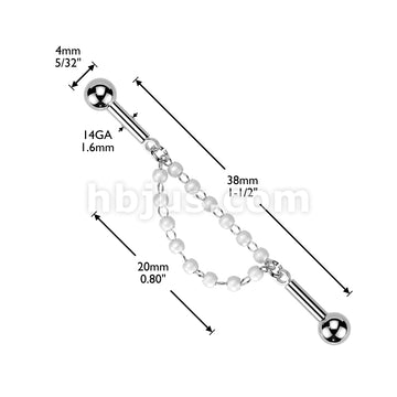 316L Surgical Steel 316L Centered Double Connector Chain Industrial... - Image 4