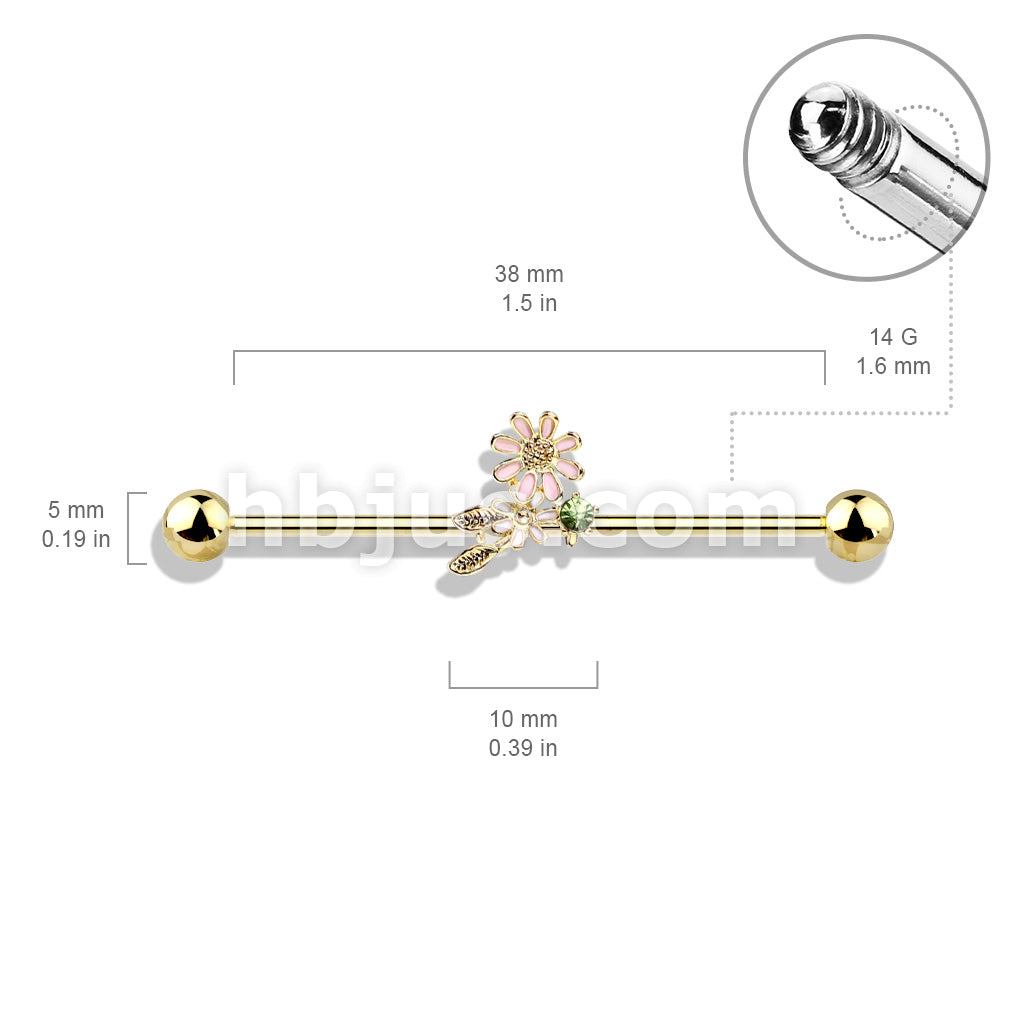 316L Surgical Steel Flowers and Leaves 316L Surgical Steel Industrial... - Image 6