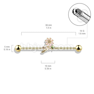316L Surgical Steel Flowers and Leaves 316L Surgical Steel Industrial... - Image 6