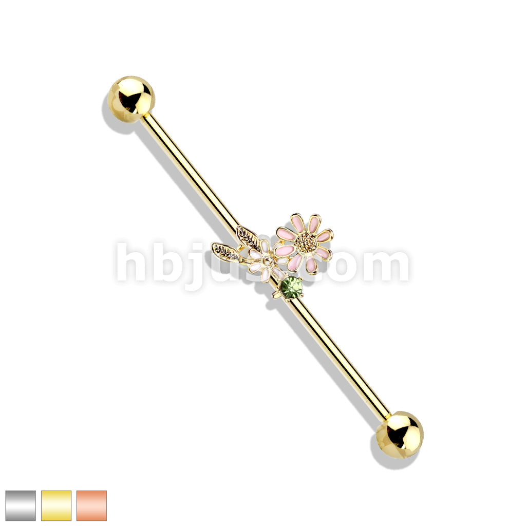 316L Surgical Steel Flowers and Leaves 316L Surgical Steel Industrial... - Image 2