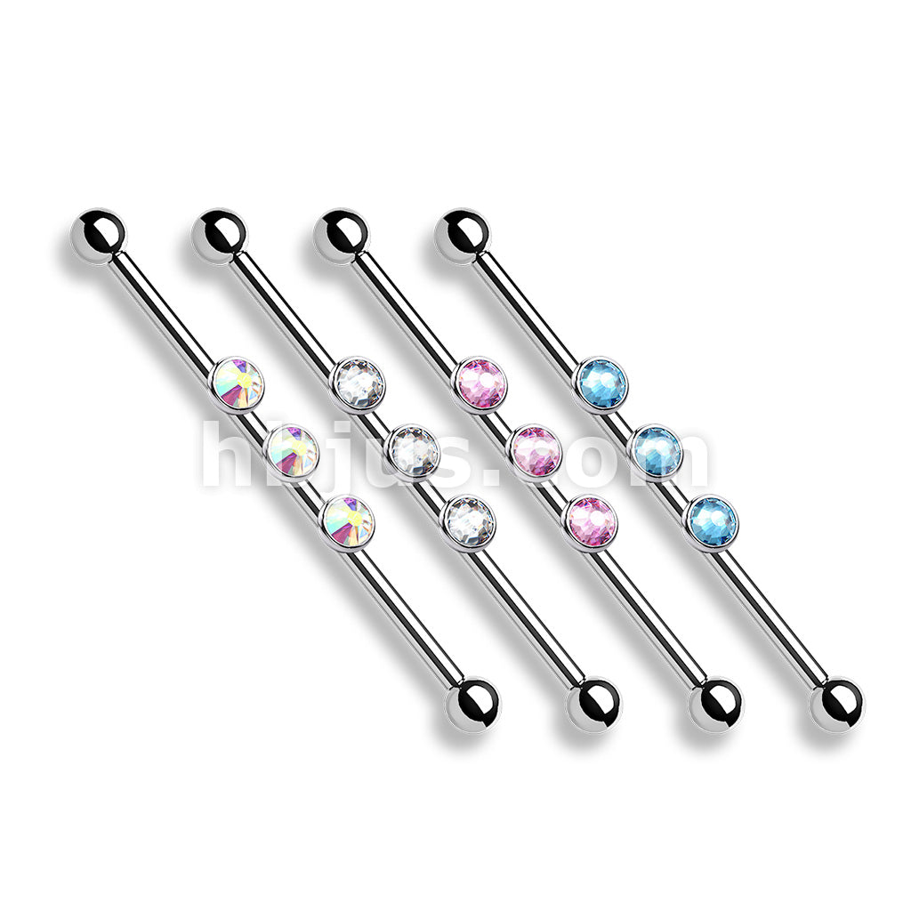 3-Internal Thread Round Gem 316L Surgical Steel Internal thread... - Image 8