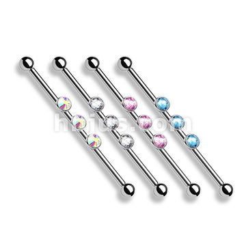 3-Internal Thread Round Gem 316L Surgical Steel Internal thread... - Image 8