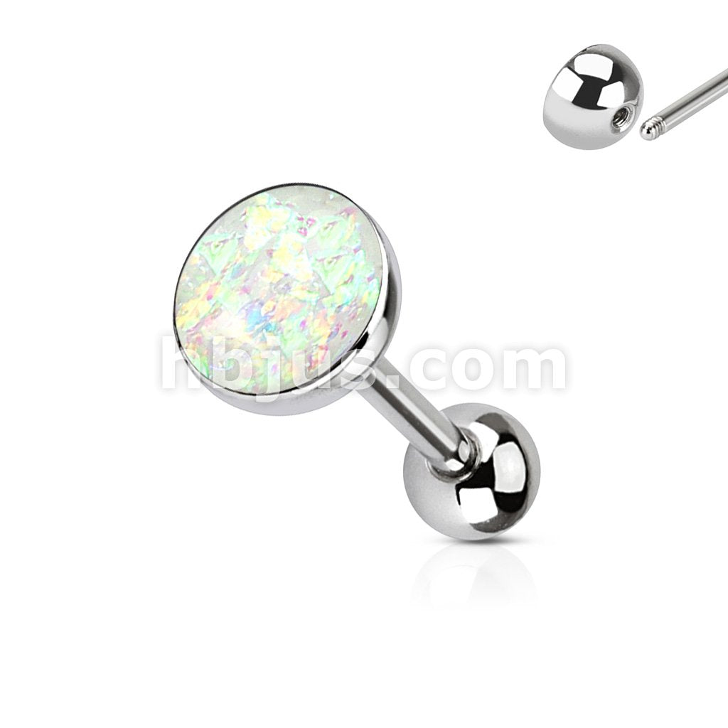 Imitation Opal Set 316L Surgical Steel Barbells - Image 8