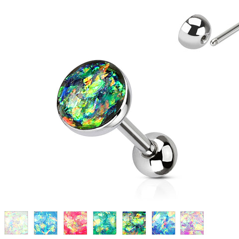 Imitation Opal Set 316L Surgical Steel Barbells