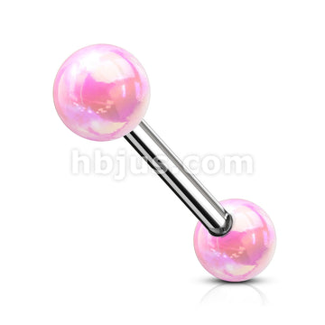 Metallic AB Coating Balls Over 316L Surgical Steel Barbells - Image 5