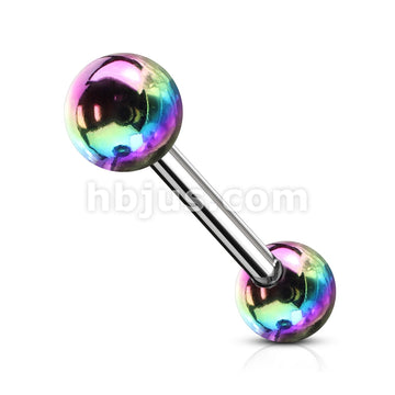 Metallic AB Coating Balls Over 316L Surgical Steel Barbells - Image 6