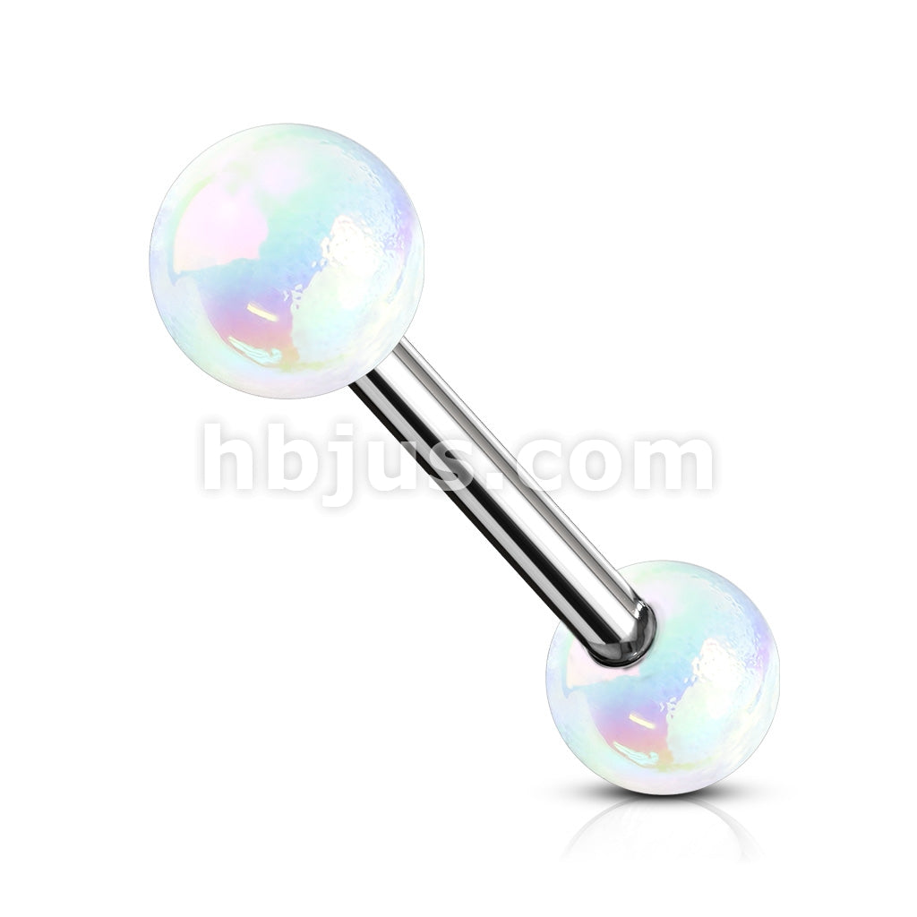 Metallic AB Coating Balls Over 316L Surgical Steel Barbells - Image 7
