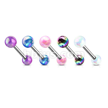 Metallic AB Coating Balls Over 316L Surgical Steel Barbells - Image 9