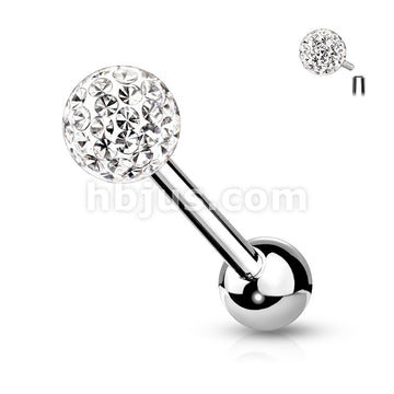 Internally Threaded 316L Surgical Steel Barbell with Ferido Ball - Image 5