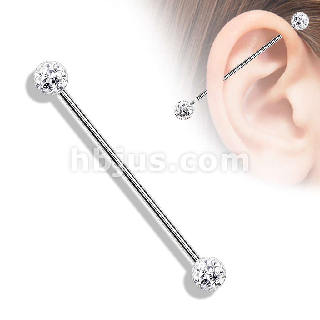 Internally Threaded 316L Surgical Steel Industrial Barbells with Epoxy... - Image 4