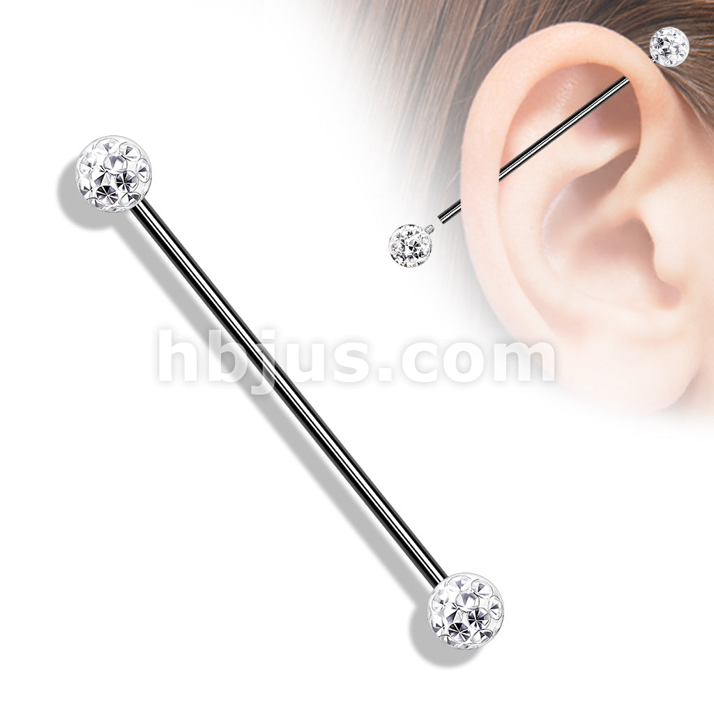 Internally Threaded 316L Surgical Steel Industrial Barbells with Epoxy... - Image 6