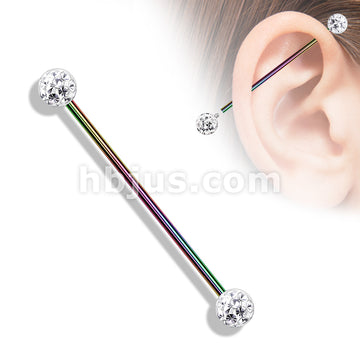 Internally Threaded 316L Surgical Steel Industrial Barbells with Epoxy... - Image 8