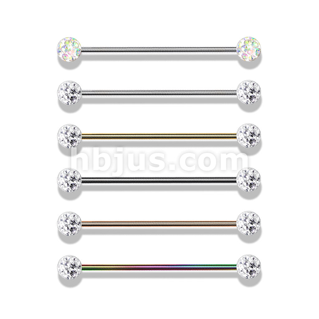 Internally Threaded 316L Surgical Steel Industrial Barbells with Epoxy... - Image 10