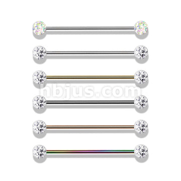 Internally Threaded 316L Surgical Steel Industrial Barbells with Epoxy... - Image 10