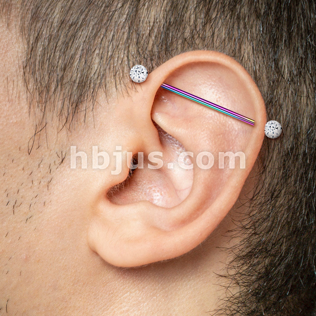 Internally Threaded 316L Surgical Steel Industrial Barbells with Epoxy... - Image 11