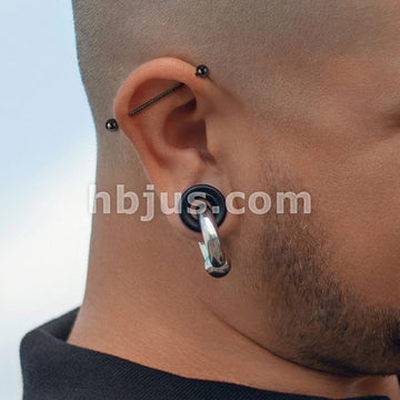 Twisted Rope 316L Surgical Steel Industrial Barbell - Image 10