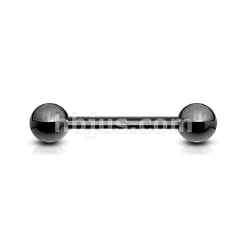 316L Surgical Steel 316L Externally Threaded Titanium IP Plated Barbell - Image 6