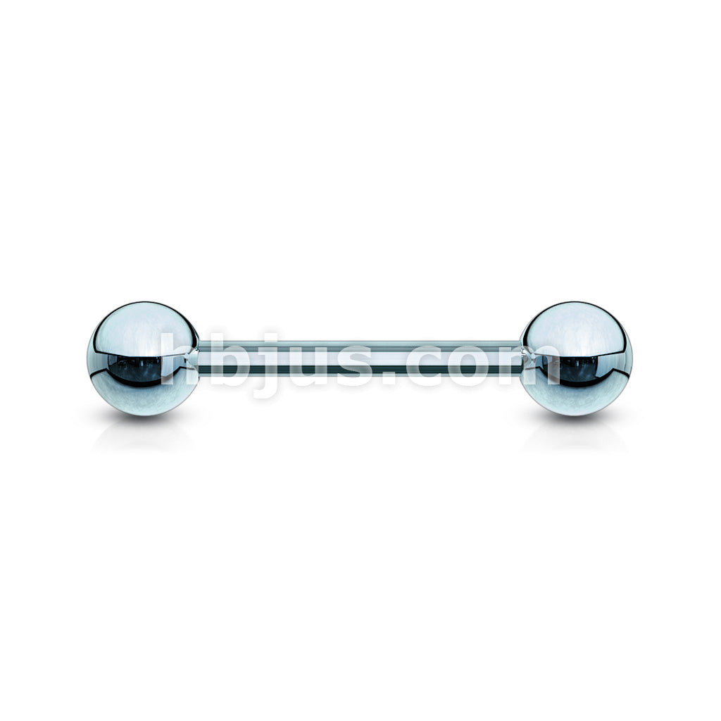 316L Surgical Steel 316L Externally Threaded Titanium IP Plated Barbell - Image 7
