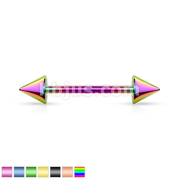 Spike Barbell Titanium IP Over 316L Surgical Steel - Image 2