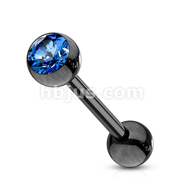 316L Surgical Steel Press Fit Gem Ball Top PVD Over 316L Stainless... - Image 6