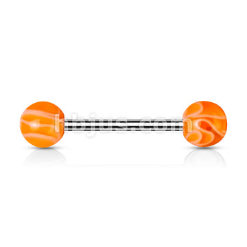 Marble Acrylic Ball 316L Surgical Stainless Steel Barbells With - Image 6
