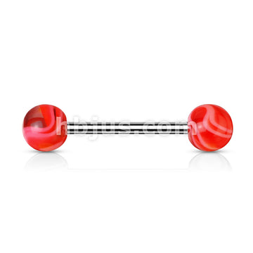 Marble Acrylic Ball 316L Surgical Stainless Steel Barbells With - Image 8