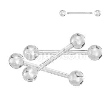 24 Pc Assorted Pack of Bioflex Flexible Barbells With Acrylic Balls - Image 4