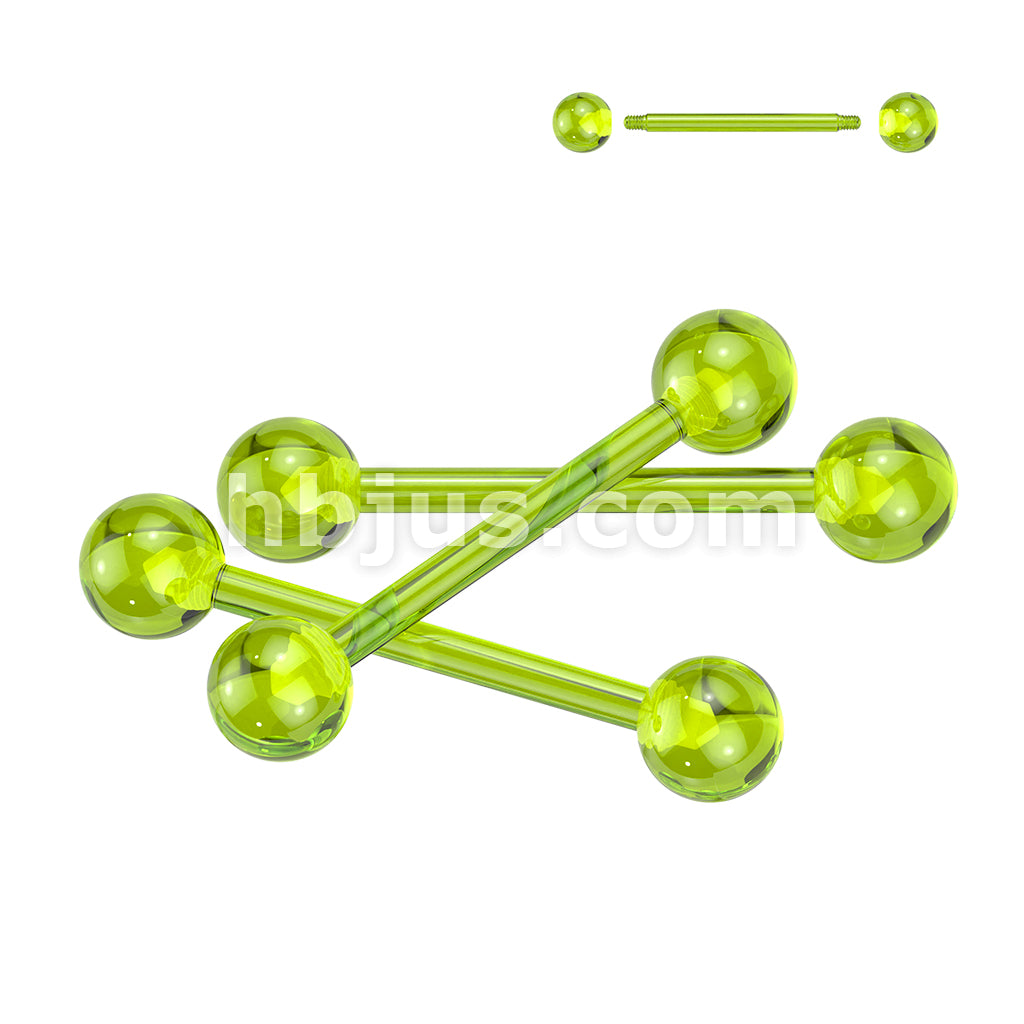 24 Pc Assorted Pack of Bioflex Flexible Barbells With Acrylic Balls - Image 5