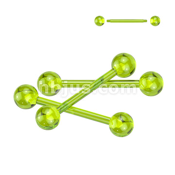 24 Pc Assorted Pack of Bioflex Flexible Barbells With Acrylic Balls - Image 5