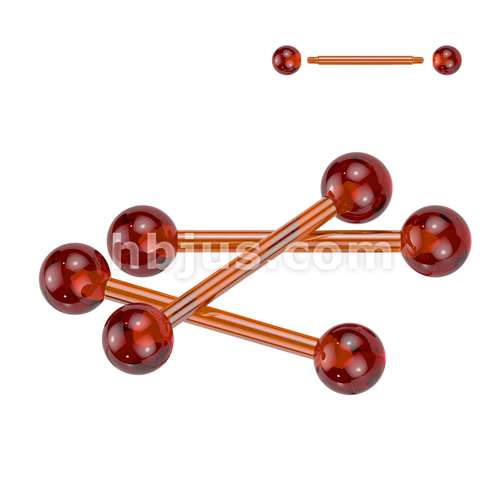 24 Pc Assorted Pack of Bioflex Flexible Barbells With Acrylic Balls - Image 8