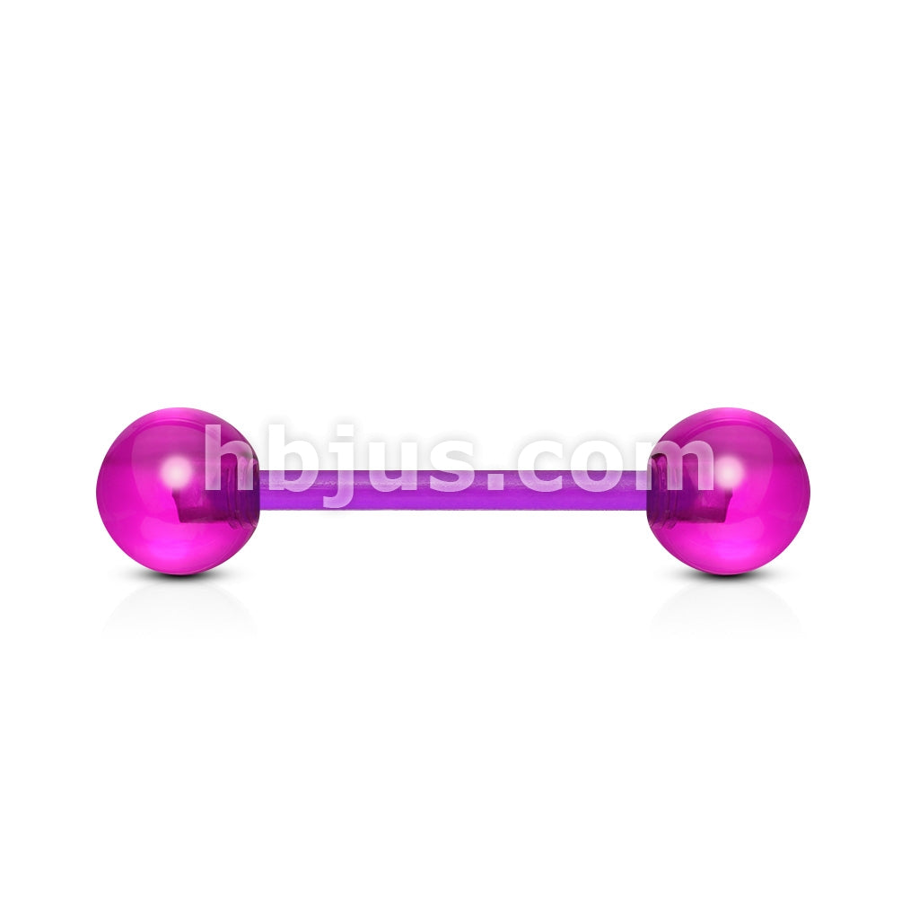 Bio Flex  Flexible Barbell W/ Acrylic Ball - Image 2