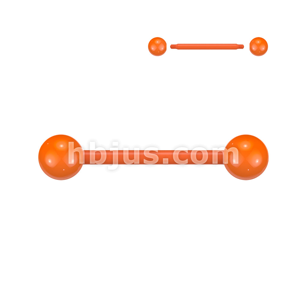24 Pc Assorted Pack of Bioflex Barbells With Solid Color UV Reactive Acrylic Balls - Image 6