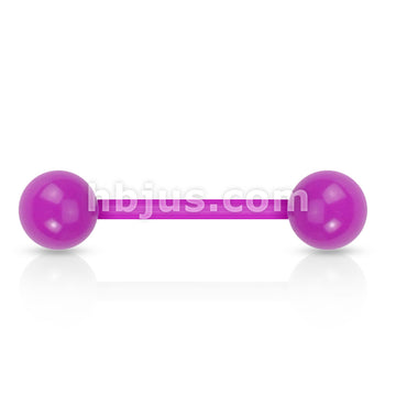 Bioflex Solid Color UV Reactive Acrylic Balls Flexible Barbells - Image 3
