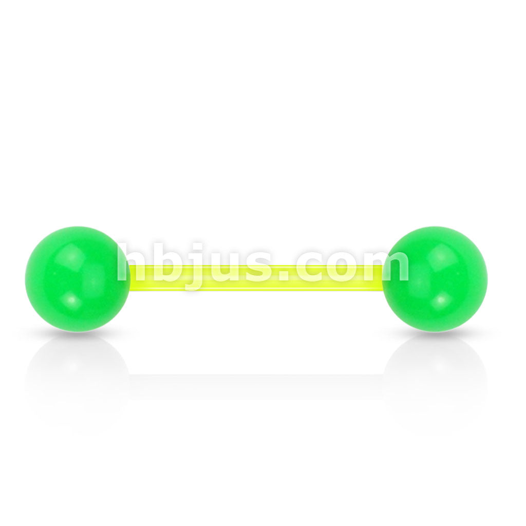 Bioflex Solid Color UV Reactive Acrylic Balls Flexible Barbells - Image 5