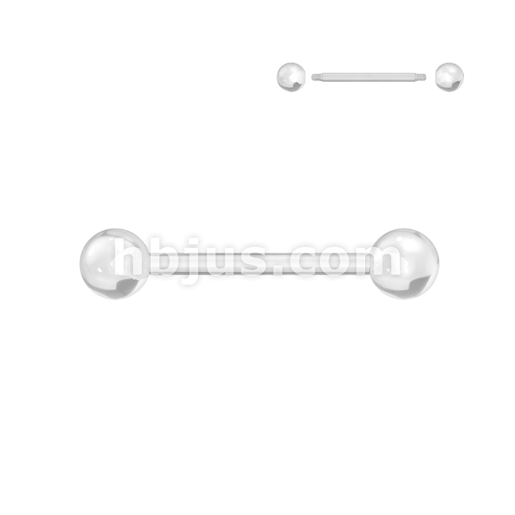 24 Pc Assorted Pack of Bioflex Barbells With Glow In the Dark Acrylic Balls - Image 3